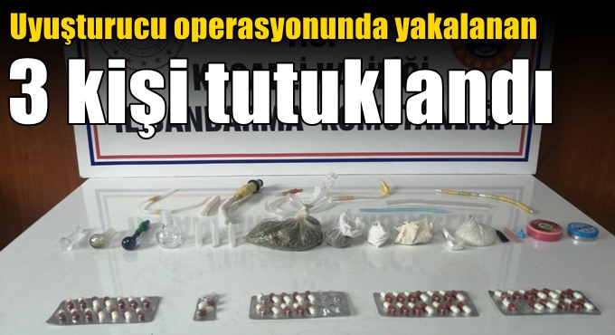 Gebze'de Uyuşturucu operasyonunda yakalanan 3 kişi tutuklandı