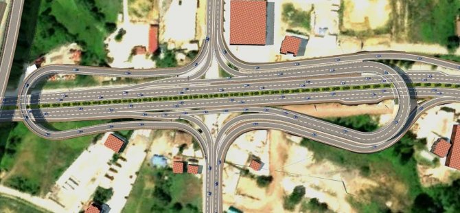 Solaklar kavşağı mimarisiyle dikkat çekiyor