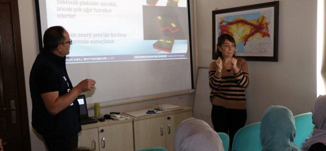 Büyükşehir’den işaret diliyle deprem bilinci