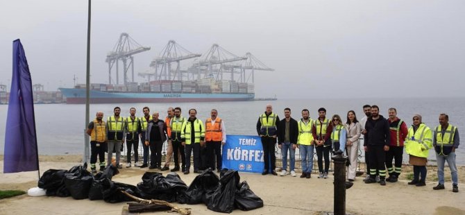 Sahil bandından 150 kilo atık toplandı