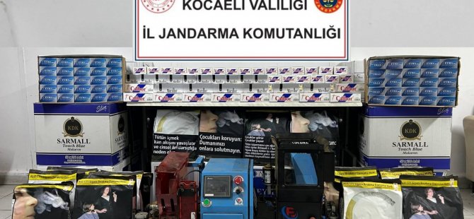 Kocaeli'de kaçak makaron ele geçirildi!