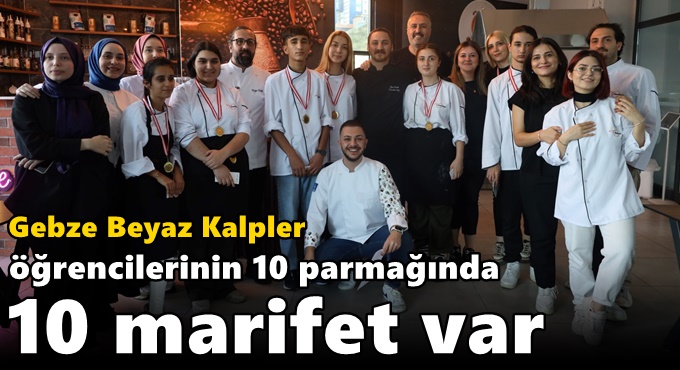 Gebze Beyaz Kalpler öğrencilerinin 10 parmağında 10 marifet var