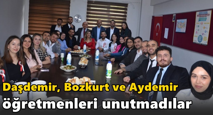 Daşdemir, Bozkurt ve Aydemir öğretmenleri unutmadı