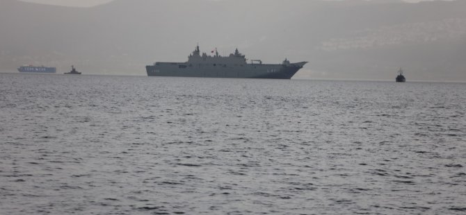 TCG Anadolu körfeze demir attı