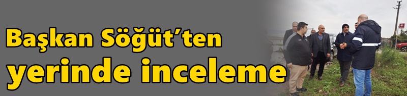 Başkan Söğüt’ten yerinde inceleme