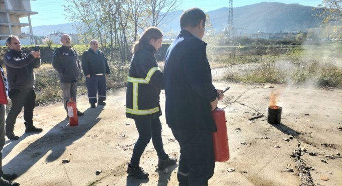 İtfaiyeden KOÜ Teknopark’a eğitim