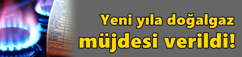 Yeni yıla doğalgaz müjdesi verildi!