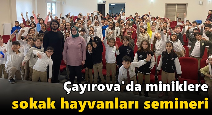 Miniklere sokak hayvanları semineri