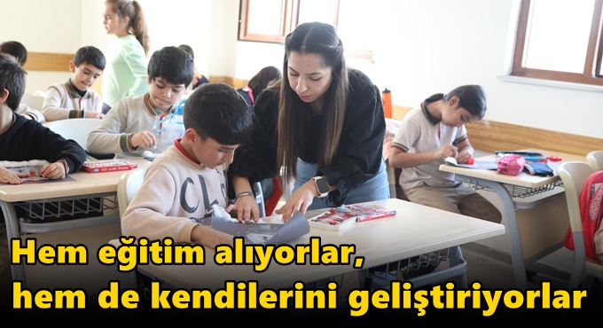 Hem eğitim alıyorlar, hem de kendilerini geliştiriyorlar