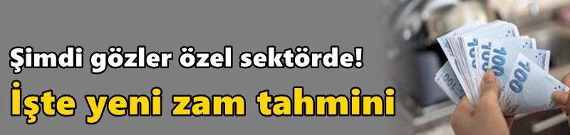 Şimdi gözler özel sektörde! İşte yeni zam tahmini