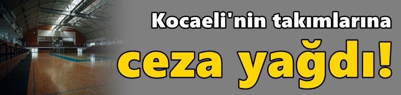 Kocaeli'nin takımlarına ceza yağdı!