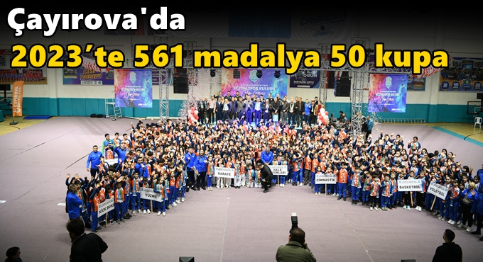 2023’te 561 madalya 50 kupa