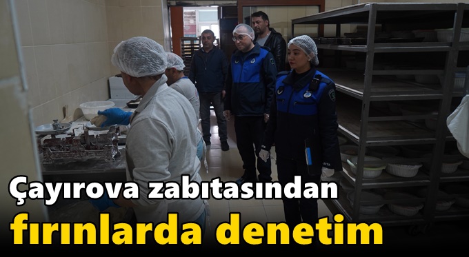 Zabıtadan fırınlarda denetim