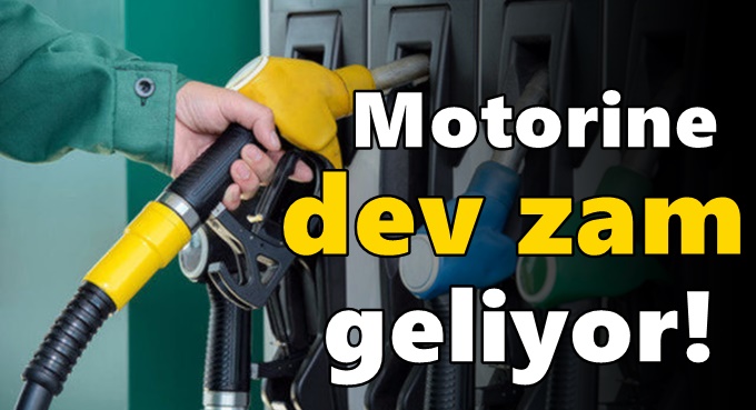 Motorine zam bu akşam uygulanmaya başlanacak!