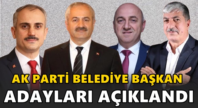 AK Parti Kocaeli İlçe belediye başkan adayları belli oldu!