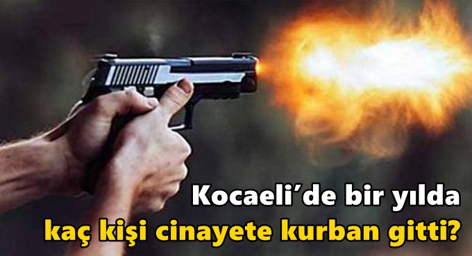Kocaeli’de bir yılda kaç kişi cinayete kurban gitti?