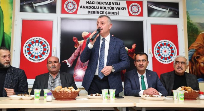 Başkan Büyükakın canlarla iftar yaptı