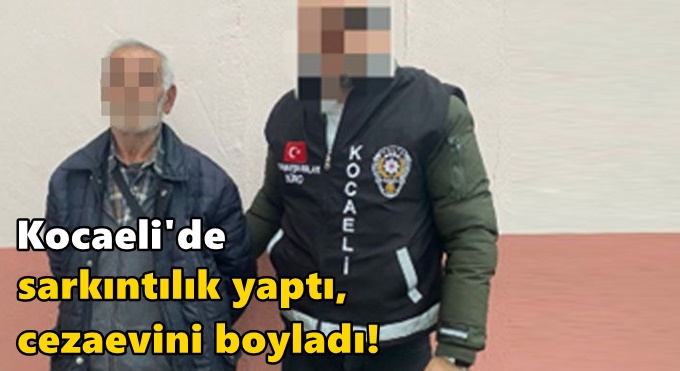 Sarkıntılık yaptı, cezaevini boyladı!