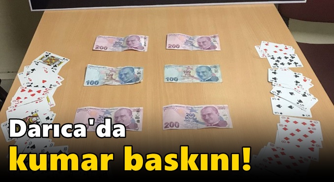 Darıca'da kumar oynayan 3 kişiye binlerce lira ceza kesildi