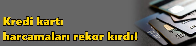Kredi kartı harcamaları rekor kırdı!