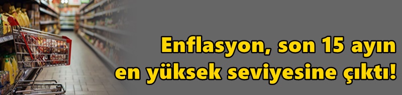 Enflasyon, son 15 ayın en yüksek seviyesine çıktı!