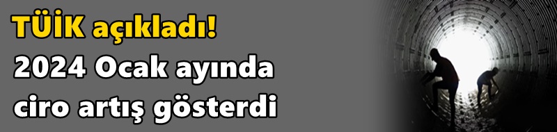 TÜİK açıkladı! 2024 Ocak ayında ciro artış gösterdi