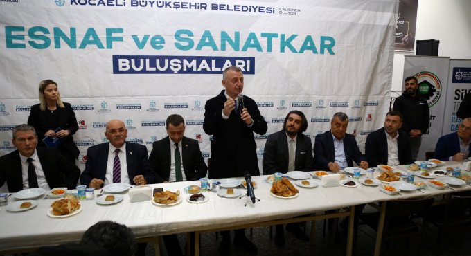 Başkan Büyükakın sanayi esnafıyla iftar yaptı