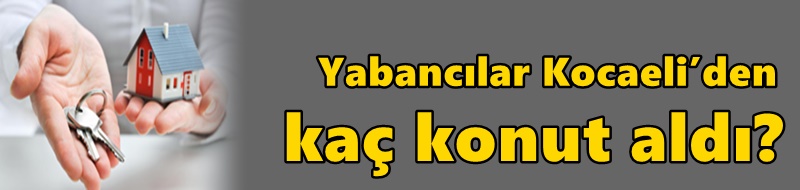 Yabancılar Kocaeli’den kaç konut aldı?