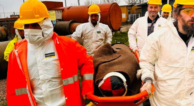 İtfaiyeden İZAYDAŞ’a arama-kurtarma eğitimi