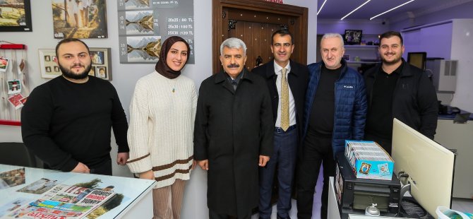 Hülagü ve Şirin’den esnaf ziyaretleri