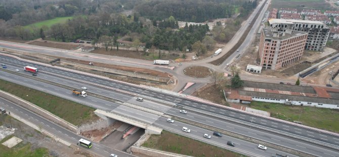 Stadyum bağlantı yolunda tamamlanan kısımlar trafiğe açıldı