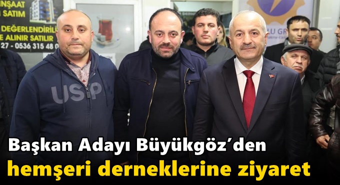 Başkan Adayı Büyükgöz’den Hemşeri Derneklerine Ziyaret