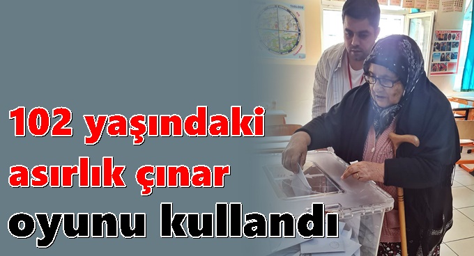 102 yaşında ki asırlık çınar oyunu kullandı!