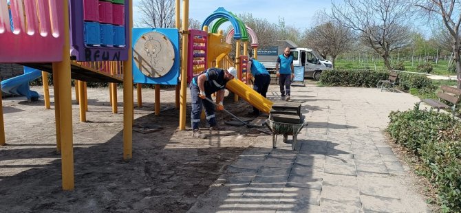 Büyükşehir, çocuklar güvenle eğlensinler diye parkları bakıma aldı