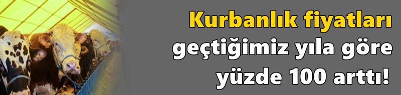 Kurbanlık fiyatları geçtiğimiz yıla göre yüzde 100 arttı!
