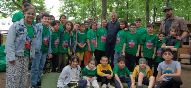 Minik dostlarından Başkan’a; ‘’Teşekkürler Tahir amca’’