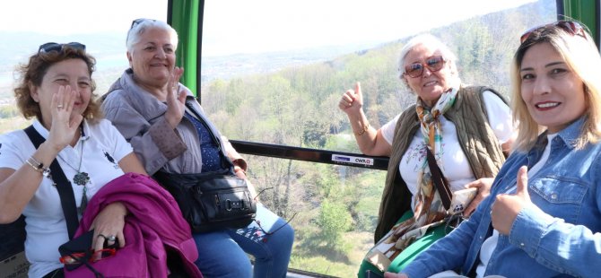 Büyüklerimizin teleferik heyecanı