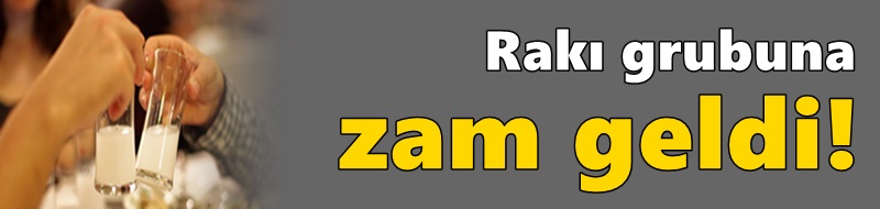 Rakı grubuna daha zam geldi!