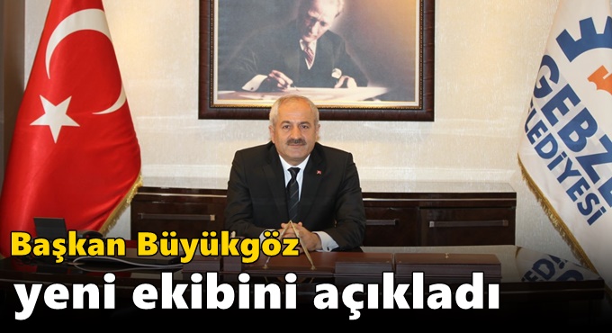 Büyükgöz yeni ekibini açıkladı