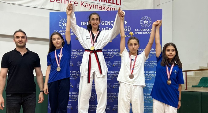 GÖLCÜK BELEDİYESPOR TAEKWANDOCULARI KOCAELİ ŞAMPİYONU