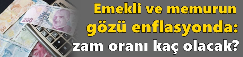 Emekli ve memurun gözü enflasyonda: Zam oranı kaç olacak?