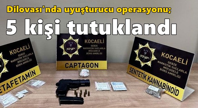 2 ilçede uyuşturucu operasyonu; 5 kişi tutuklandı