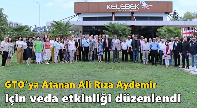 GTO'ya Atanan Ali Rıza Aydemir İçin Veda Etkinliği Düzenlendi