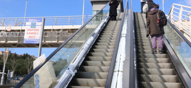 Yürüyen merdivenler donmaya karşı 7/24 çalışacak