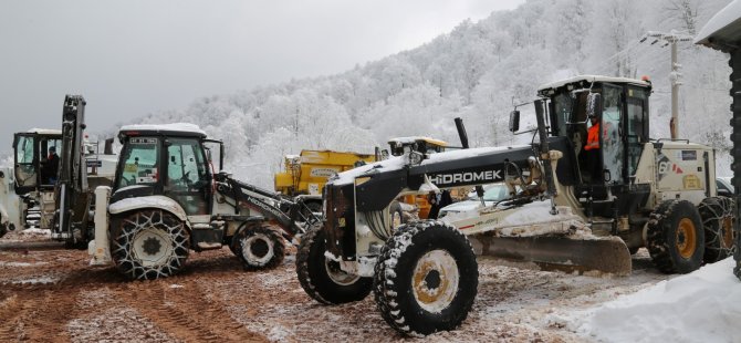 Karla mücadelede 12 saatlik nefessiz takip