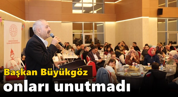 Başkan Büyükgöz  Onları Unutmadı