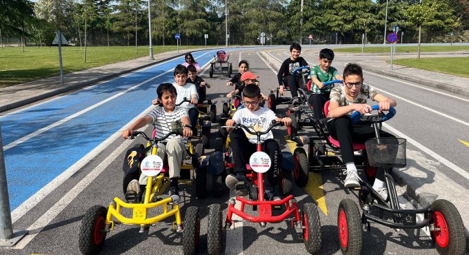 Trafik kurallarını eğlenerek öğrendiler