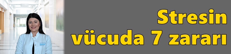 Stresin vücuda 7 zararı