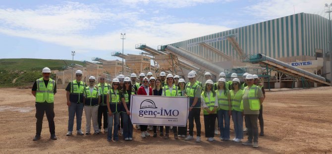 Taş Kırma Tesisi genç mühendisleri ağırladı