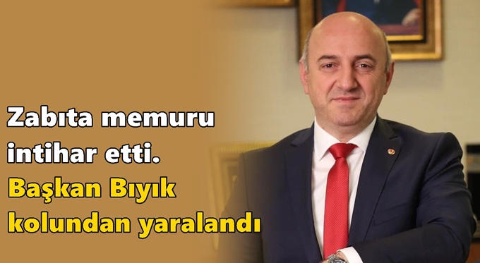 Darıca'da zabıta memuru intihar etti. Başkan Bıyık kolundan yaralandı